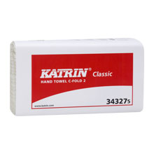 Katrin Handtuchpapier C-Falz / 2-lagig / weiß / 24x33cm